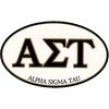 Alpha Sigma Tau AST Euro Style Sticker