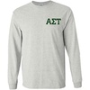 Alpha Sigma Tau AST World Famous Crest Long Sleeve T-Shirt(Light Grey)