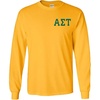 Alpha Sigma Tau AST World Famous Crest Long Sleeve T-Shirt(Yellow)