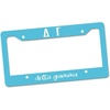 Delta Gamma Custom License Plate Frame Light Blue