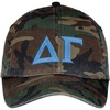 Delta Gamma Lettered Camouflage Hat Military Camo