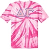 Delta Gamma Lettered Tie-Dye T-Shirts(Pink)