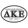 Delta Kappa Epsilon DKE Oval Crest Bumper Sticker