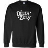 Delta Zeta Comfort Colors Old School Custom Crew