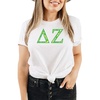 Delta Zeta Green Fizz Lettered Short Sleeve T-Shirt