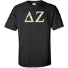 Delta Zeta Lemon Zest Lettered Short Sleeve T-Shirt