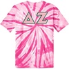 Delta Zeta Lettered Tie-Dye T-Shirts(Pink)