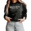 Delta Zeta Script Comfort Colors Greek Crewneck Sweatshirt