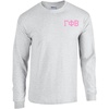Gamma Phi Beta World Famous Crest Long Sleeve T-Shirt(Light Grey)