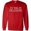 Greekgear Alpha Sigma Alpha Lettered Crewneck(Red)