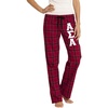 Greekgear Alpha Sigma Alpha Women’s Flannel Plaid Pant – PJ’s(Red)