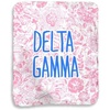 Greekgear Delta Gamma Floral Sherpa Lap Blanket