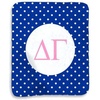 Greekgear Delta Gamma Polka Dots Sherpa Lap Blanket