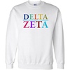Greekgear Delta Zeta Colors Upon Colors Crewneck
