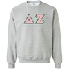 Greekgear Delta Zeta Lettered Crewneck(Sports Grey)