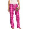 Greekgear Delta Zeta Women’s Flannel Plaid Pant – PJ’s(Fuchsia)