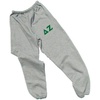 Greekgear Women’s Delta Zeta Lettered Thigh Sweatpants(Sports Grey)