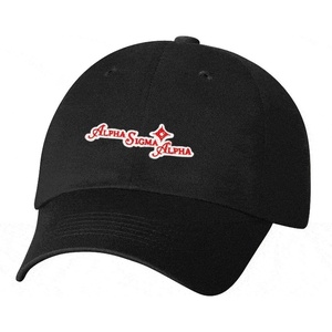 Alpha Sigma Alpha ASA Crest Hat(Black)