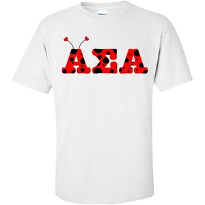 Alpha Sigma Alpha ASA Lady Bug Tee(White)