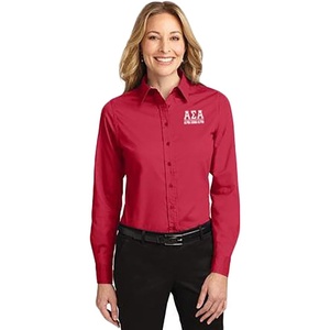 Alpha Sigma Alpha Greek Letter Oxford(Red/Light Stone)