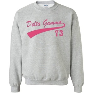 Delta Gamma Tail Sweatshirt(Light Grey)