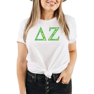 Delta Zeta Green Fizz Lettered Short Sleeve T-Shirt