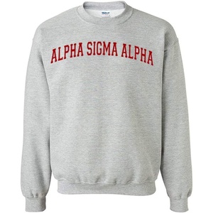 Greekgear Alpha Sigma Alpha ASA Nickname College Crew(Light Grey)