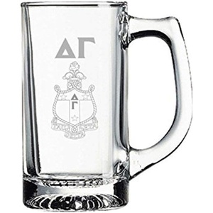 Greekgear Delta Gamma Glass Engraved Mug Transparent