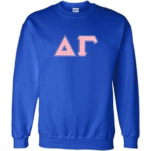 Greekgear Delta Gamma Lettered Crewneck(Royal Blue)