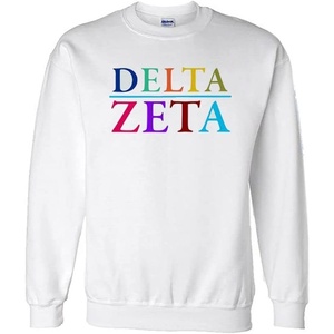 Greekgear Delta Zeta Colors Upon Colors Crewneck