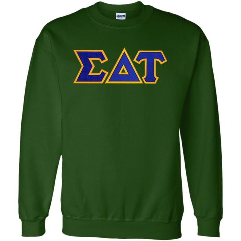 image:imageGreekgear Sigma Delta Tau Lettered CrewneckForest Green