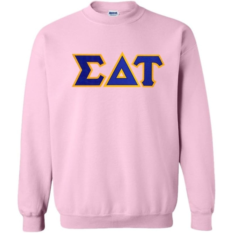 image:imageGreekgear Sigma Delta Tau Lettered CrewneckLight Pink