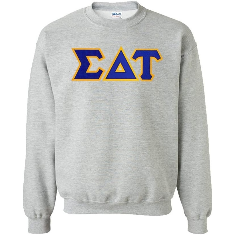 image:imageGreekgear Sigma Delta Tau Lettered CrewneckSports Grey