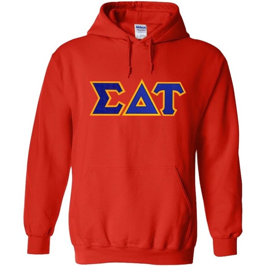 image:imageGreekgear Sigma Delta Tau Lettered Hooded SweatshirtOrange