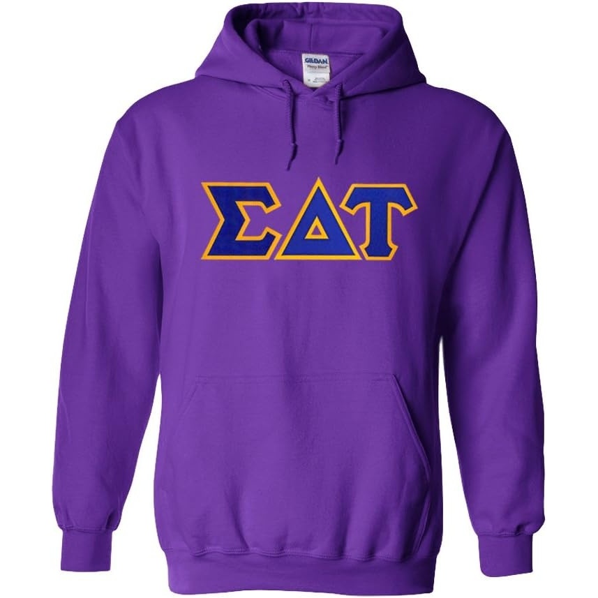 image:imageGreekgear Sigma Delta Tau Lettered Hooded SweatshirtPurple