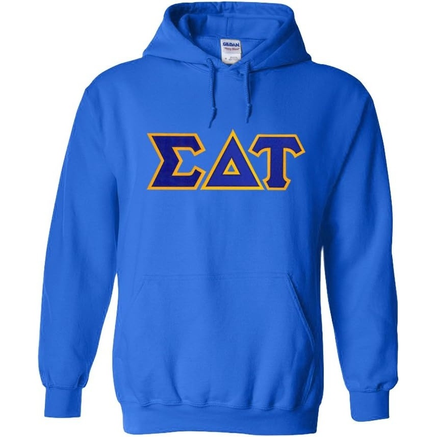 image:imageGreekgear Sigma Delta Tau Lettered Hooded SweatshirtRoyal Blue