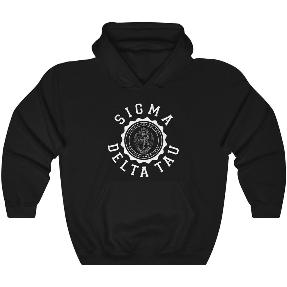 image:imageGreekgear Sigma Delta Tau Unisex College Seal HoodieBlack
