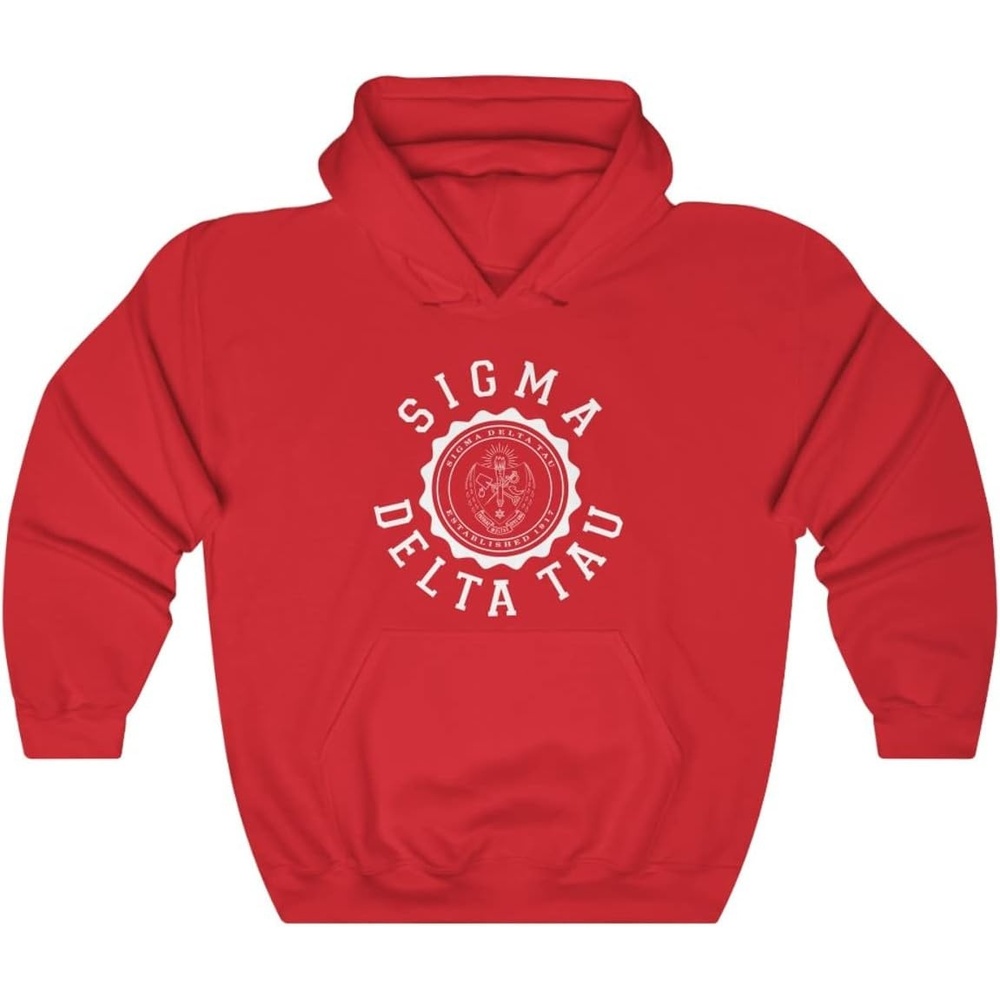 image:imageGreekgear Sigma Delta Tau Unisex College Seal HoodieRed