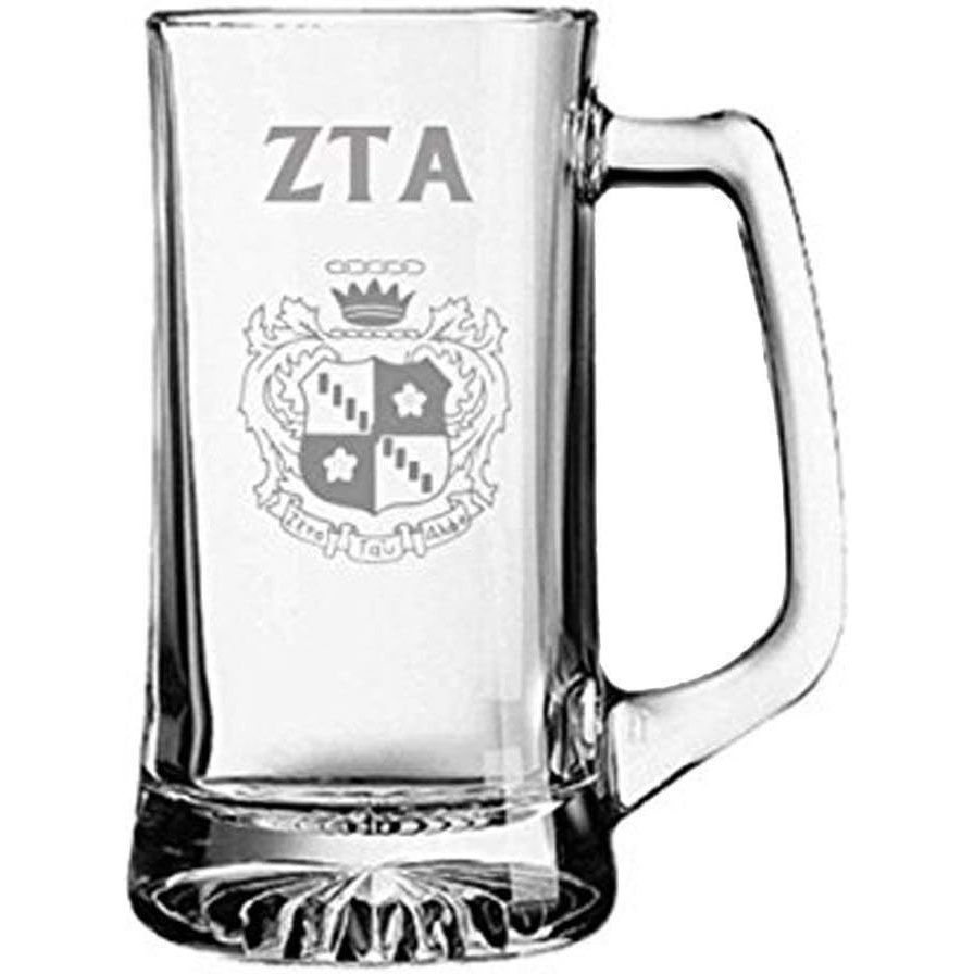 image:imageGreekgear Zeta Tau Alpha ZTA Glass Engraved Mug Transparent