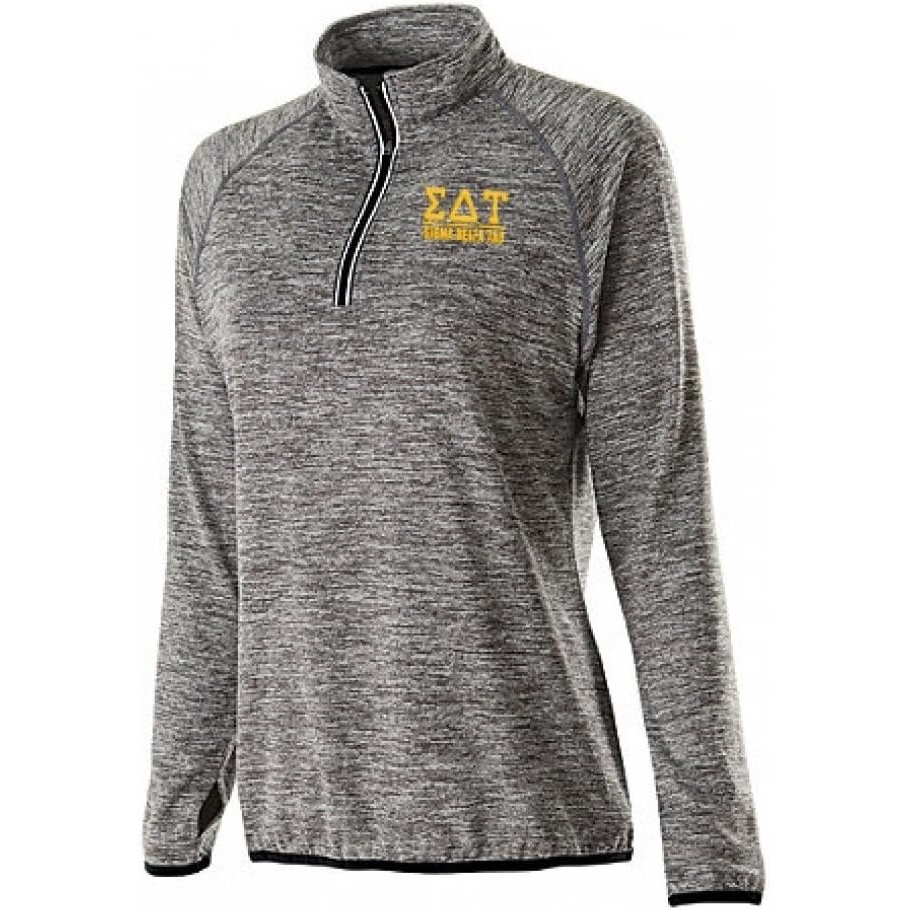 image:imageSigma Delta Tau Force Training Top with Gold ThreadGrey