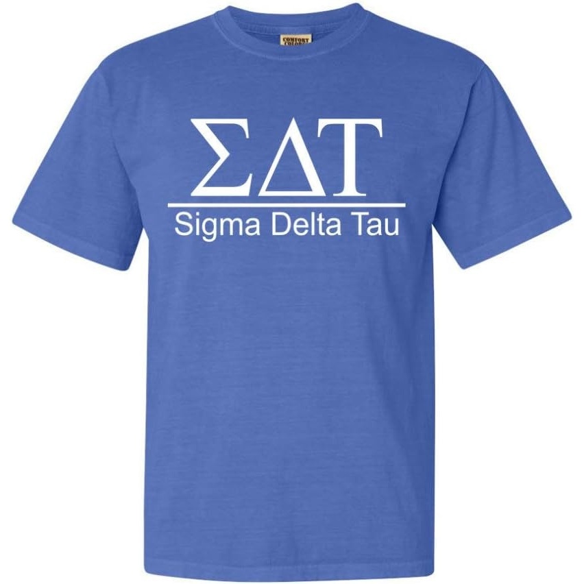 image:imageSigma Delta Tau Heavyweight TShirtFlo Blue