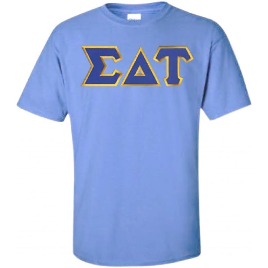 image:imageSigma Delta Tau Lettered TShirtLight Blue