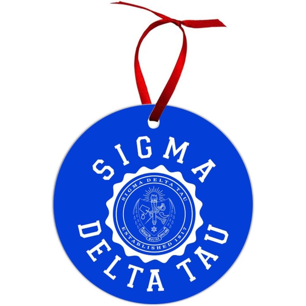 image:imageSigma Delta Tau Shield Christmas Ornaments