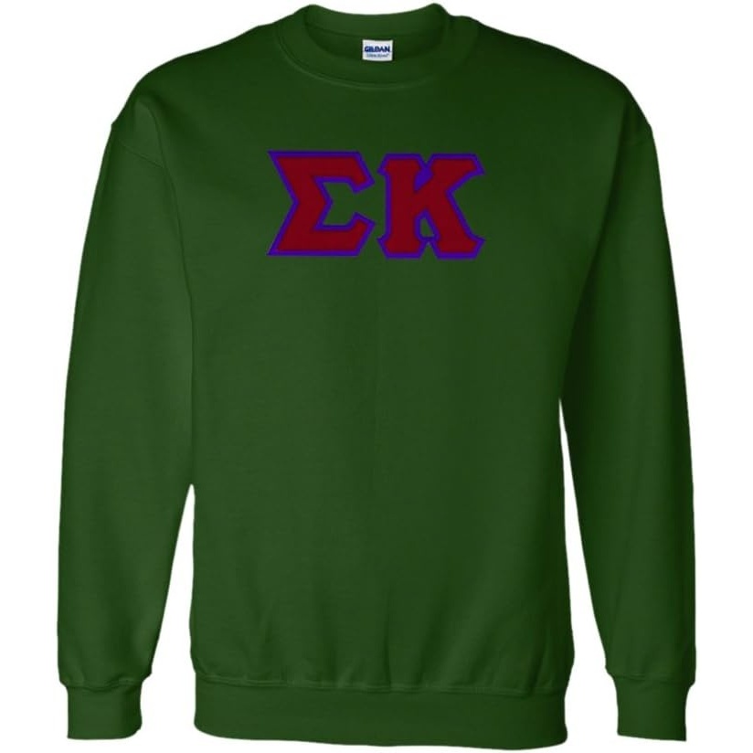 image:imageSigma Kappa Lettered CrewneckForest Green