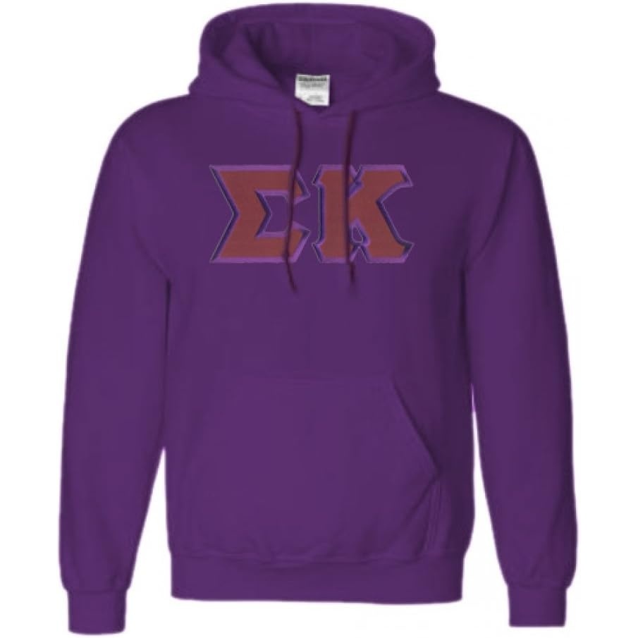 image:imageSigma Kappa Lettered Hooded SweatshirtPurple