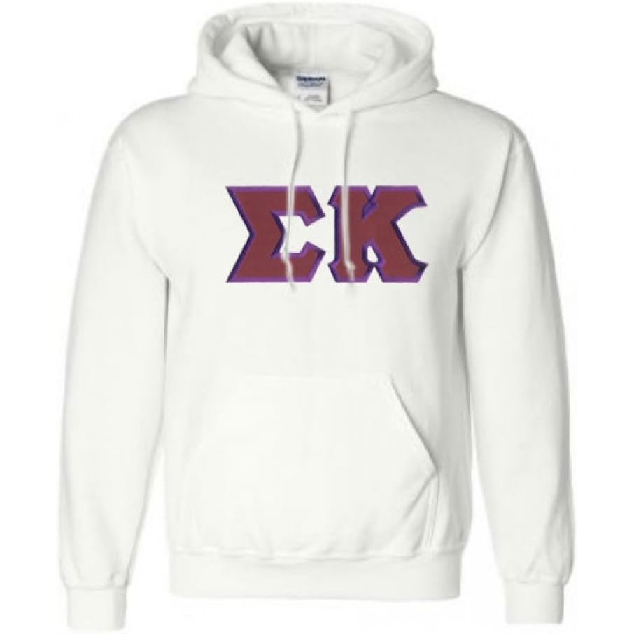 image:imageSigma Kappa Lettered Hooded SweatshirtWhite