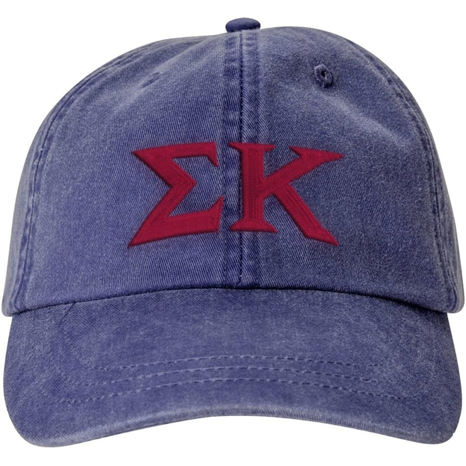 image:imageSigma Kappa Lettered Premium Pastel HatMidnight Navy