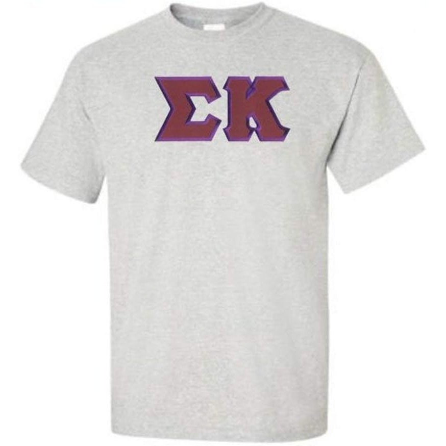 image:imageSigma Kappa Lettered TeeLight Grey