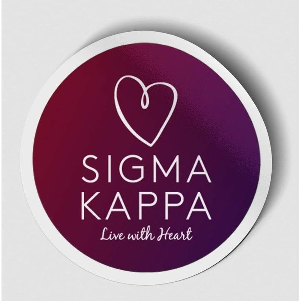 image:imageSigma Kappa Logo Round Decal MaroonMaroon