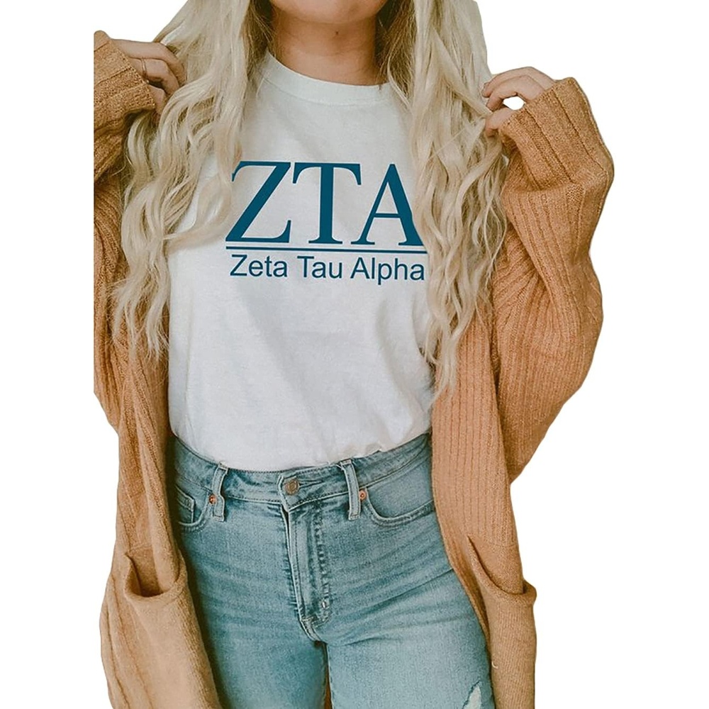 image:imageZeta Tau Alpha Heavyweight TShirtWhite